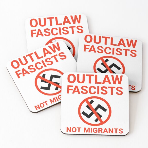 Item preview, Outlaw fascists not migrants  designed and sold by Rachel the Artist .
