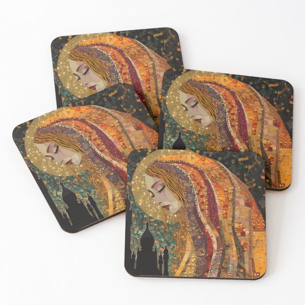 Item preview, Celtic Goddess Brigid Surreal Mosaic Art designed and sold by All Souls Dream.