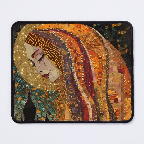 Item preview, Celtic Goddess Brigid Surreal Mosaic Art designed and sold by All Souls Dream.
