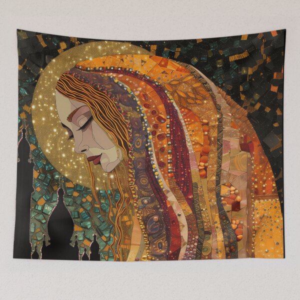 Item preview, Celtic Goddess Brigid Surreal Mosaic Art designed and sold by All Souls Dream.