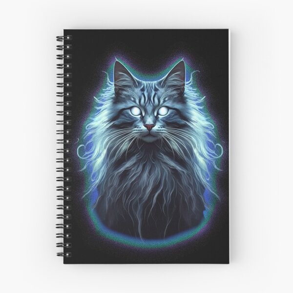 Item preview, Blue Cat apparition designed and sold by LevonsCrazyArt.