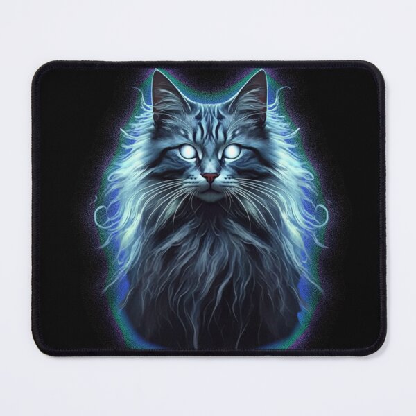 Item preview, Blue Cat apparition designed and sold by LevonsCrazyArt.