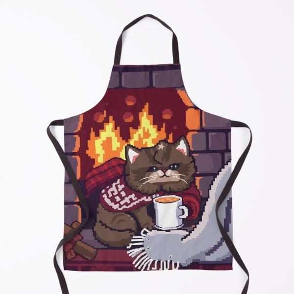 Item preview, Pixel Cozy Cabin Cat designed and sold by NaturePixel.