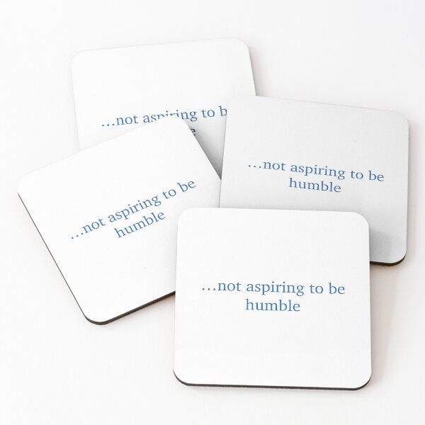 Item preview, not aspiring to be humble, blue designed and sold by Sara Frane.
