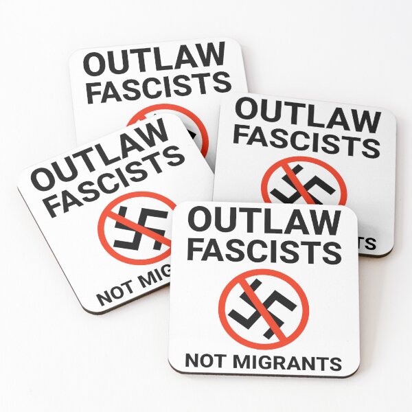 Item preview, Outlaw fascists not migrants  designed and sold by Rachel the Artist .
