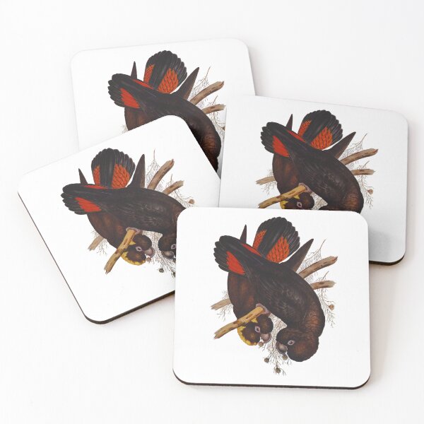 Item preview, Cockatoo Feast designed and sold by VintageArtByIda.