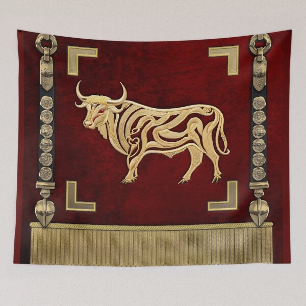 Item preview, Standard of the 10th Mounted Legion - Vexillum of Legio X Equestris No.2 designed and sold by Serge Averbukh Art Studio.