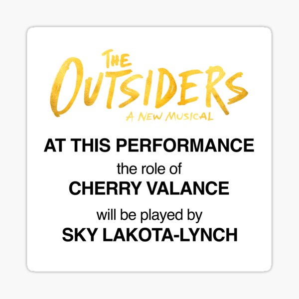 Item preview, The Outsider Broadway Understudy Slip designed and sold by actuallylizzy.