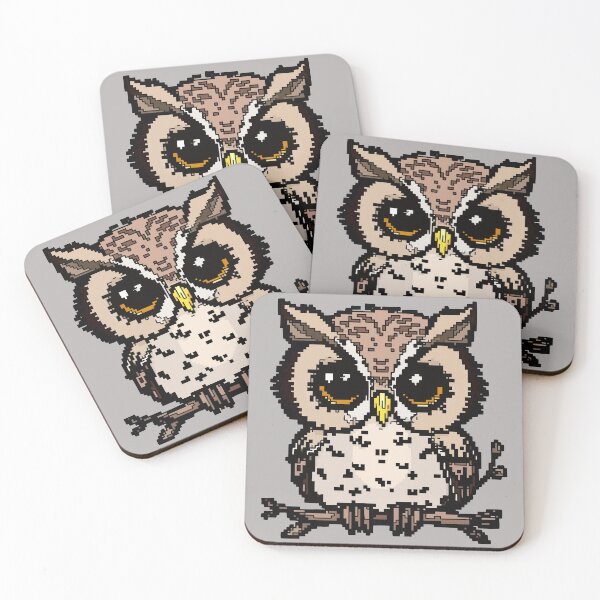 Item preview, Pixel Tawny Owl designed and sold by NaturePixel.