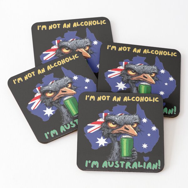 Item preview, I'm not an alcoholic, I'm Australian designed and sold by Briggsys.