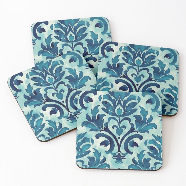 Item preview, Venetian Floral Damask Pattern designed and sold by HausKatz.