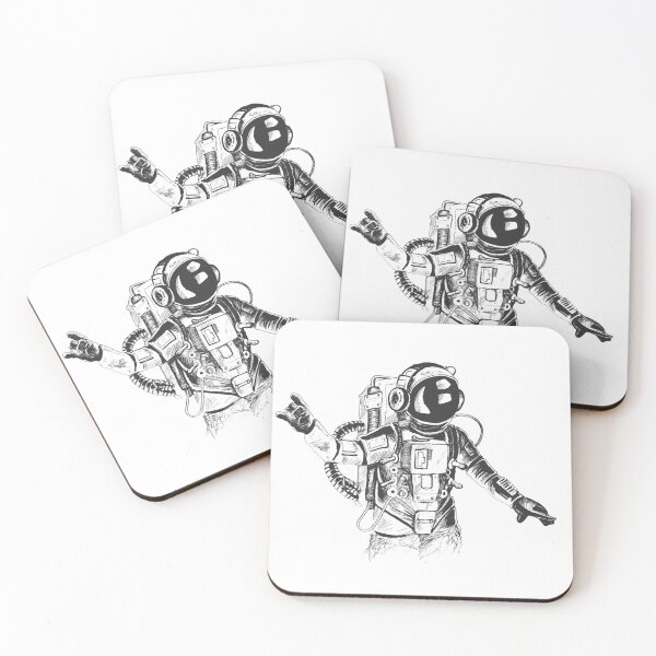 Item preview, Cosmic Dream: Astronaut Illustration Prin designed and sold by BanaEnjoyer2.