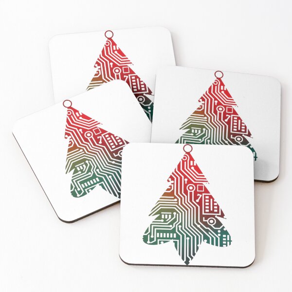 Item preview, Circuit board-inspired holiday tree designed and sold by likbatonboot.