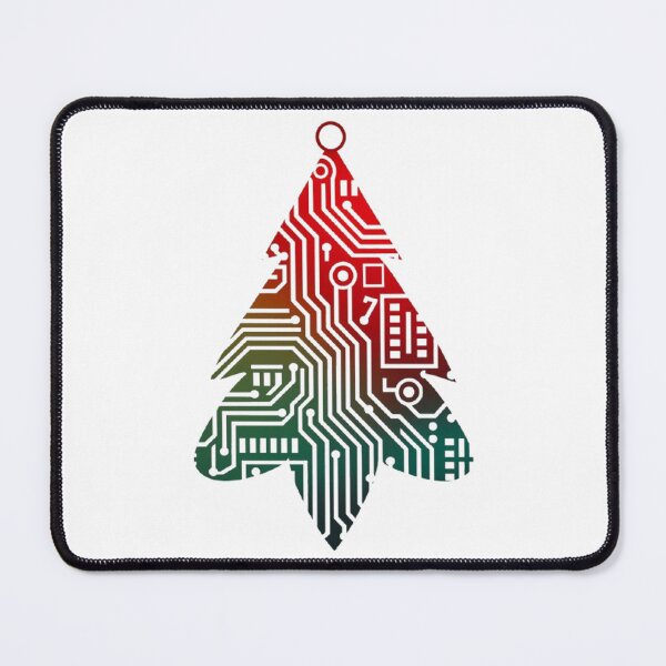 Item preview, Circuit board-inspired holiday tree designed and sold by likbatonboot.