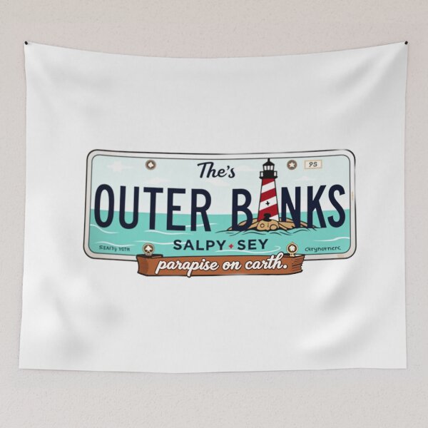 Item preview, Outer Banks Lighthouse Paradise License Plate designed and sold by urbsrepublic.