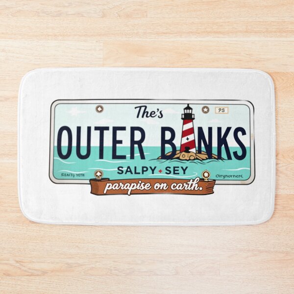Item preview, Outer Banks Lighthouse Paradise License Plate designed and sold by urbsrepublic.