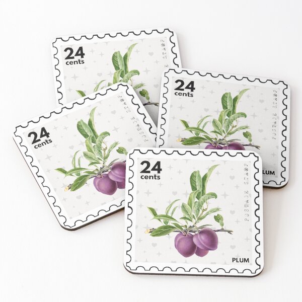 Item preview, Vintage Plum Postage Stamp designed and sold by RabbitK.