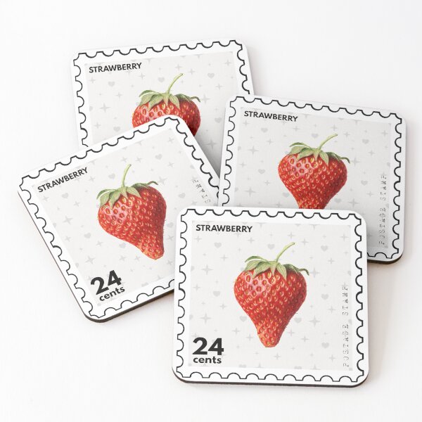Item preview, Vintage Strawberry Postage Stamp designed and sold by RabbitK.