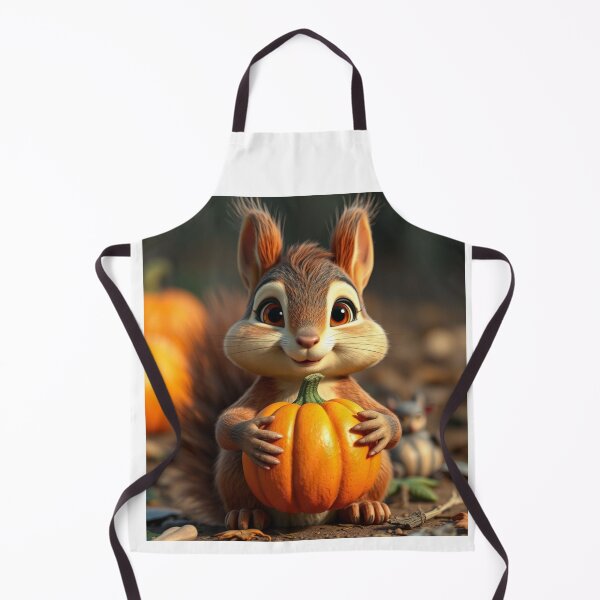 Item preview, Cute Squirrel with Pumpkin designed and sold by luckymurph.
