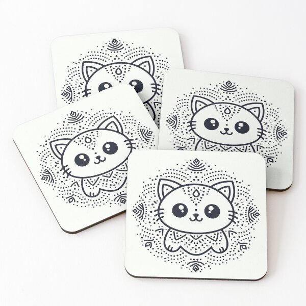 Item preview, Rangoli Kitty , Hello Art  designed and sold by ZulryLifestyles.