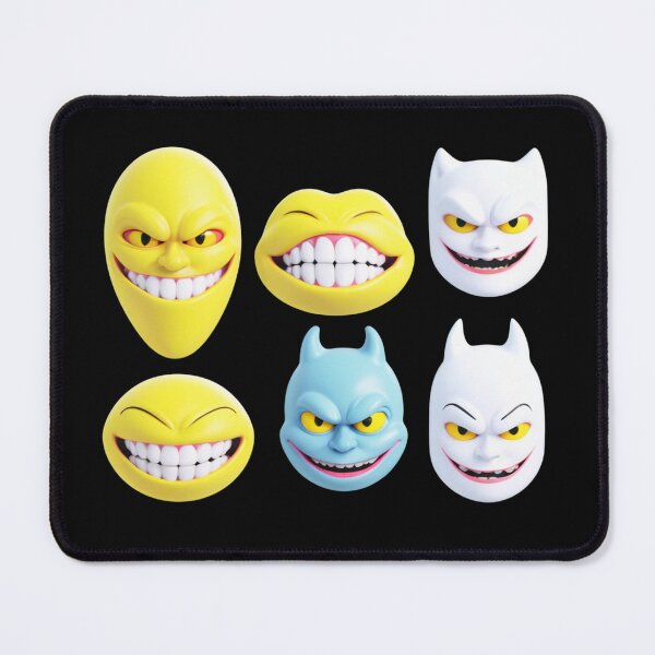 Item preview, Mischievous Emoticon Heads Sticker Pack designed and sold by Rothnaric.