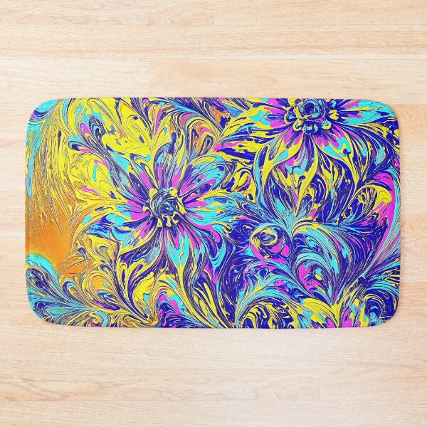 Item preview, Fibonacci Floral Chaos in Vibrant Urban Fantasy designed and sold by blackhalt.