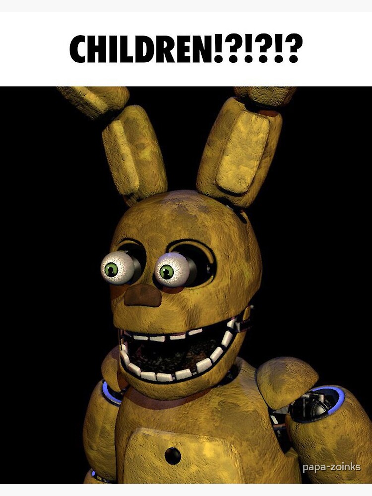 Pegatina for Sale con la obra «fnaf spring bonnie ¡¿¡¿¡NIÑOS