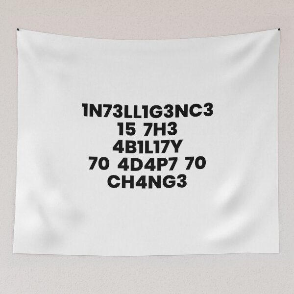 Item preview, Intelligence Is The Ability To Adapt To Change. designed and sold by ideograma.