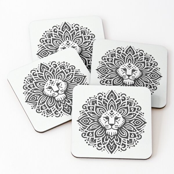 Item preview, Rangoli Lion Face art  designed and sold by ZulryLifestyles.