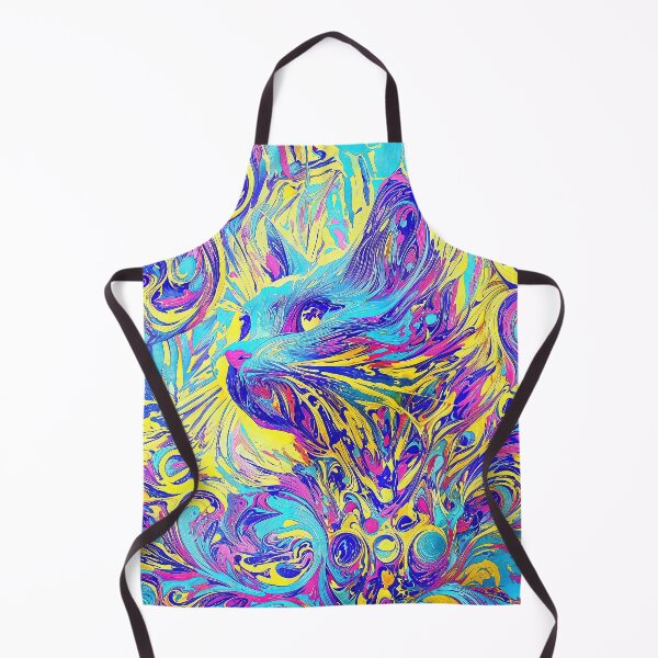 Item preview, Colorful Enigmatic Cat in Fractal Urban Wonderland designed and sold by blackhalt.