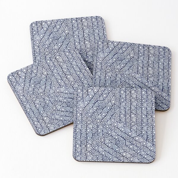 Item preview, Abstract Blue Tribal Triangle Design designed and sold by weserscs.