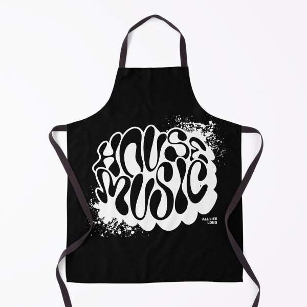 Item preview, HOUSE MUSIC - Trippy Font Splash (white) designed and sold by Discothreadz.