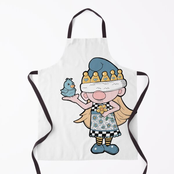 Item preview, Gnome Princess Daisy with a blue bird part of Jessica Erin’s Princess & Gnome Collection designed and sold by Jessica Erin.