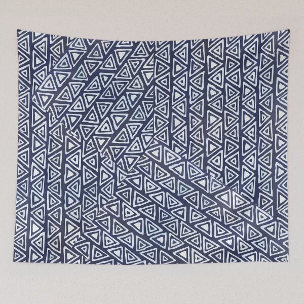Item preview, Abstract Blue Tribal Triangle Design designed and sold by weserscs.