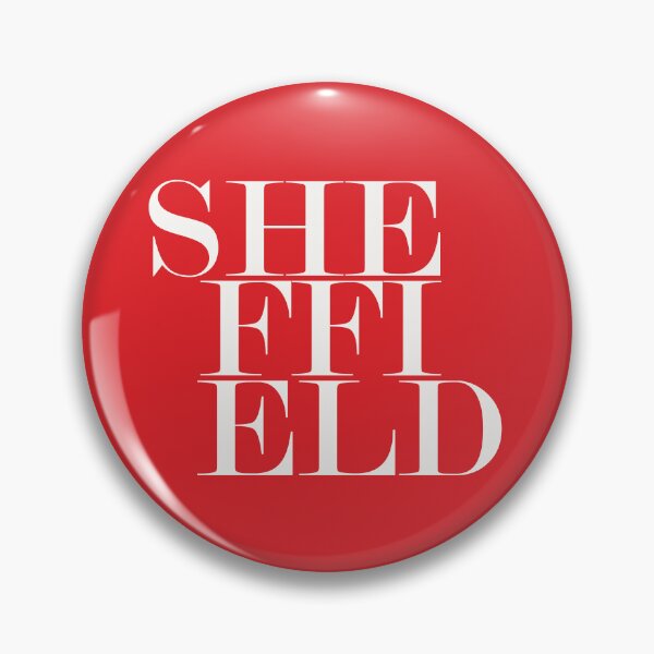 Item preview, Sheffield UK City (Red) Typography Minimalist Patriotic Travel Souvenir designed and sold by kakarikihill.