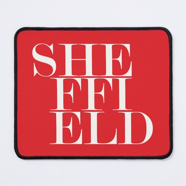 Item preview, Sheffield UK City (Red) Typography Minimalist Patriotic Travel Souvenir designed and sold by kakarikihill.