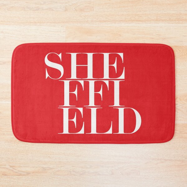 Item preview, Sheffield UK City (Red) Typography Minimalist Patriotic Travel Souvenir designed and sold by kakarikihill.