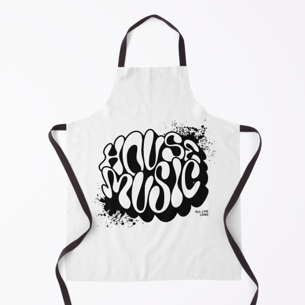 Item preview, HOUSE MUSIC - Trippy Font Splash (Black) designed and sold by Discothreadz.