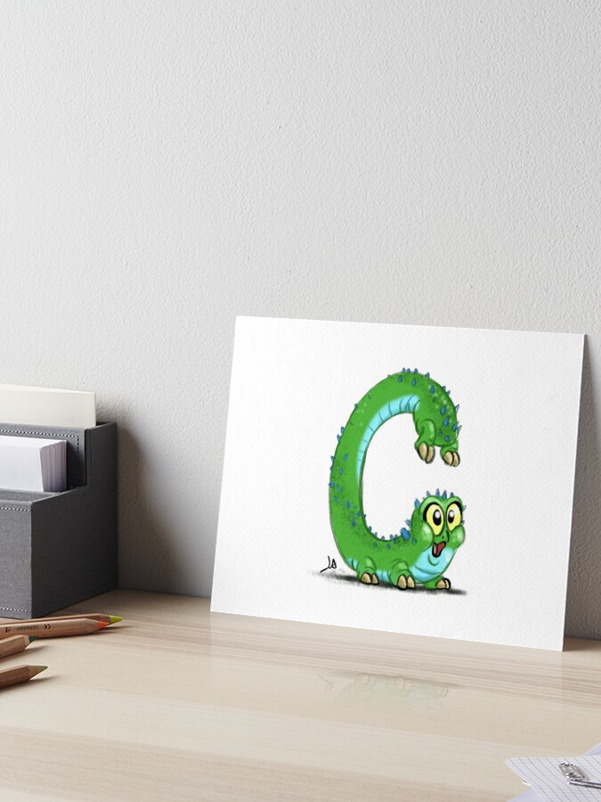 Download Monster Alphabet Letter C Art Board Print By Optionjoe Redbubble