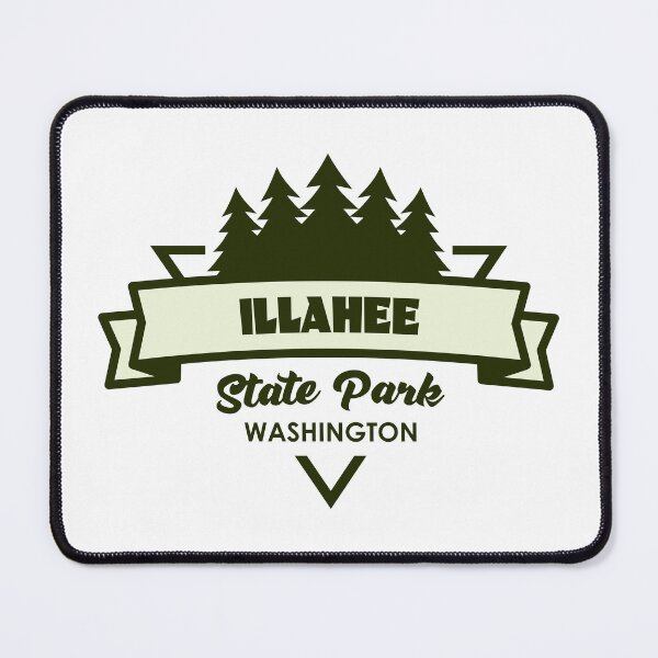 Item preview, Illahee State Park Washington Trees And Ribbon designed and sold by bivenart.