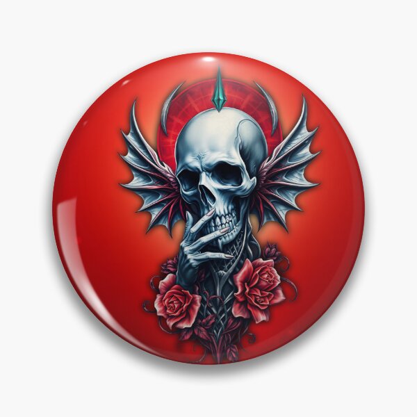 Item preview, Impressive, realistic skull with wings designed and sold by nicky2342.
