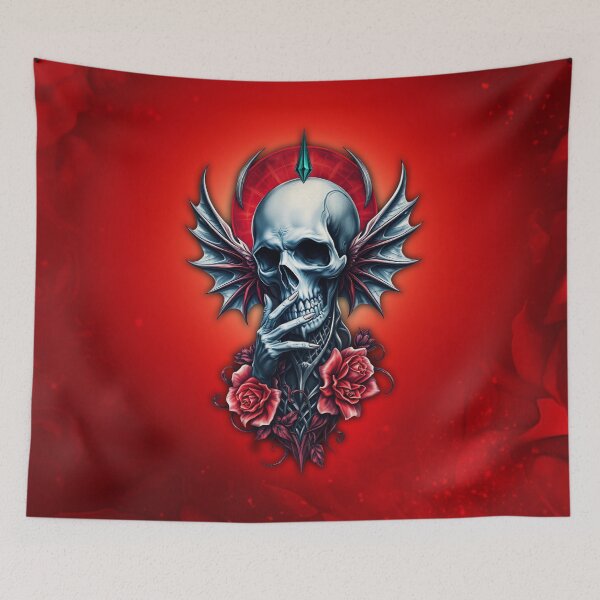 Item preview, Impressive, realistic skull with wings designed and sold by nicky2342.