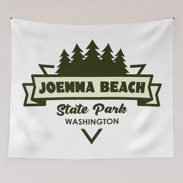 Item preview, Joemma Beach State Park Washington Trees And Ribbon designed and sold by bivenart.