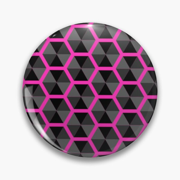 Artikelvorschau, Rosa und schwarzes Sechseck-Waben-Gamer-Muster entworfen und verkauft von PhyrexiaB.