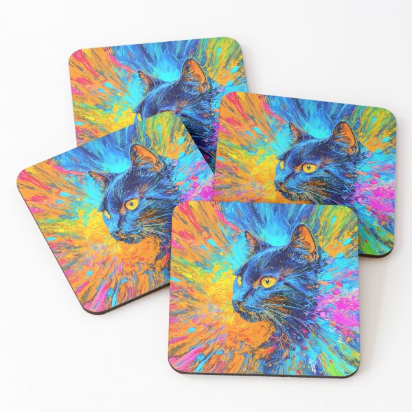 Item preview, Galactic Cat with Electric Aura designed and sold by blackhalt.