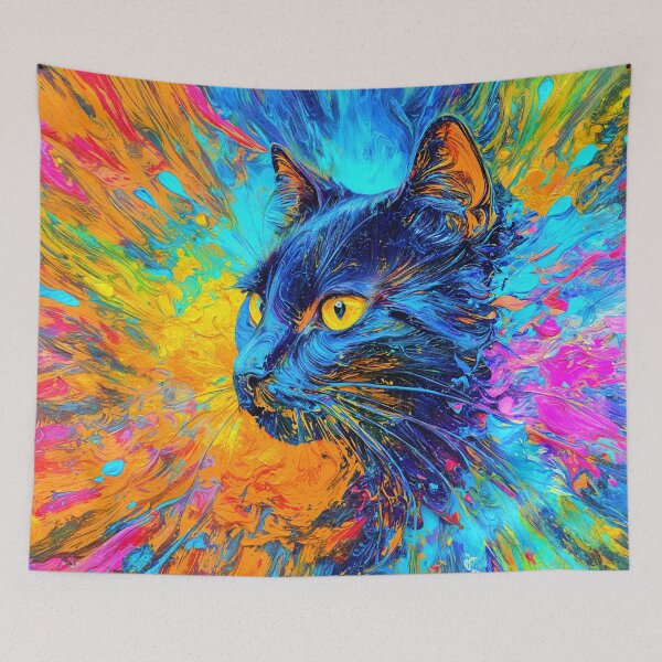 Item preview, Galactic Cat with Electric Aura designed and sold by blackhalt.