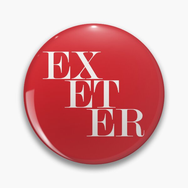Item preview, Exeter UK City (Red) Typography Minimalist Patriotic Travel Souvenir designed and sold by kakarikihill.