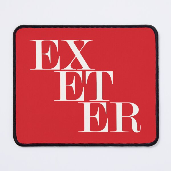 Item preview, Exeter UK City (Red) Typography Minimalist Patriotic Travel Souvenir designed and sold by kakarikihill.