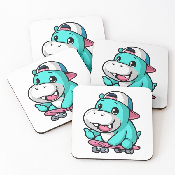 Item preview, Cute Moo Deng Hippo Riding a Skateboard – T-Shirts & Stickers Design designed and sold by CreativeTomb.