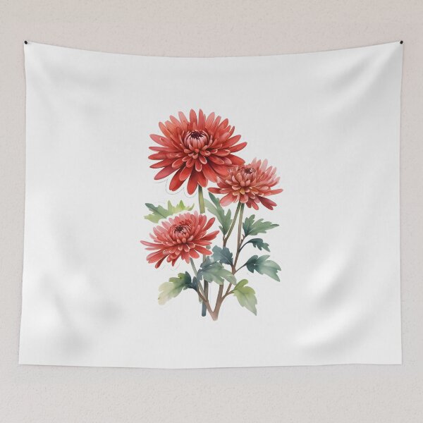 Item preview, Red Chrysanthemum designed and sold by HOMETOWN86.